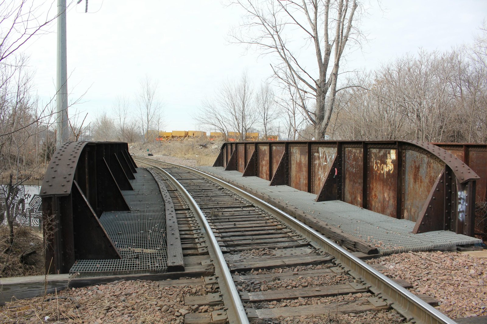 Looking west
